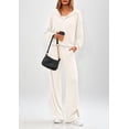 thumbnail image 2 of Conjunto Deportivo PRETTYGARDEN 2 Piezas Sudadera con Capucha y Pantalones Blanco XXL, 2 of 5