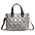 thumbnail image 1 of Bolso de mano acolchado para mujer, bolso de mano tipo shopper, bolso tipo hobo suave e impermeable, bolsos de hombro ligeros para el trabajo, el entrenamiento, 1 of 6