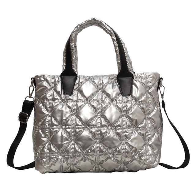 Bolso de mano acolchado para mujer, bolso de mano tipo shopper, bolso tipo hobo suave e impermeable, bolsos de hombro ligeros para el trabajo, el entrenamiento