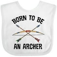 thumbnail image 3 of Inktastic Boys Archery Born to Be an Archer Boys or Girls Baby Bib, 3 of 4
