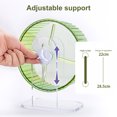 thumbnail image 1 of CBFFDC Roue de Hamster en Plastique de Haute Qualité, Installation Facile, Roue de Hamster Transparente, Jouet d'Exercice de Course pour Animaux de Compagnie, Fournitures pour Petits Animaux, 1 of 7