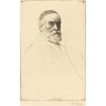 thumbnail image 3 of Alphonse Legros 16x24 Black Modern Framed Museum Art Print Titled - G.F. Watts, R.A., 3 of 5