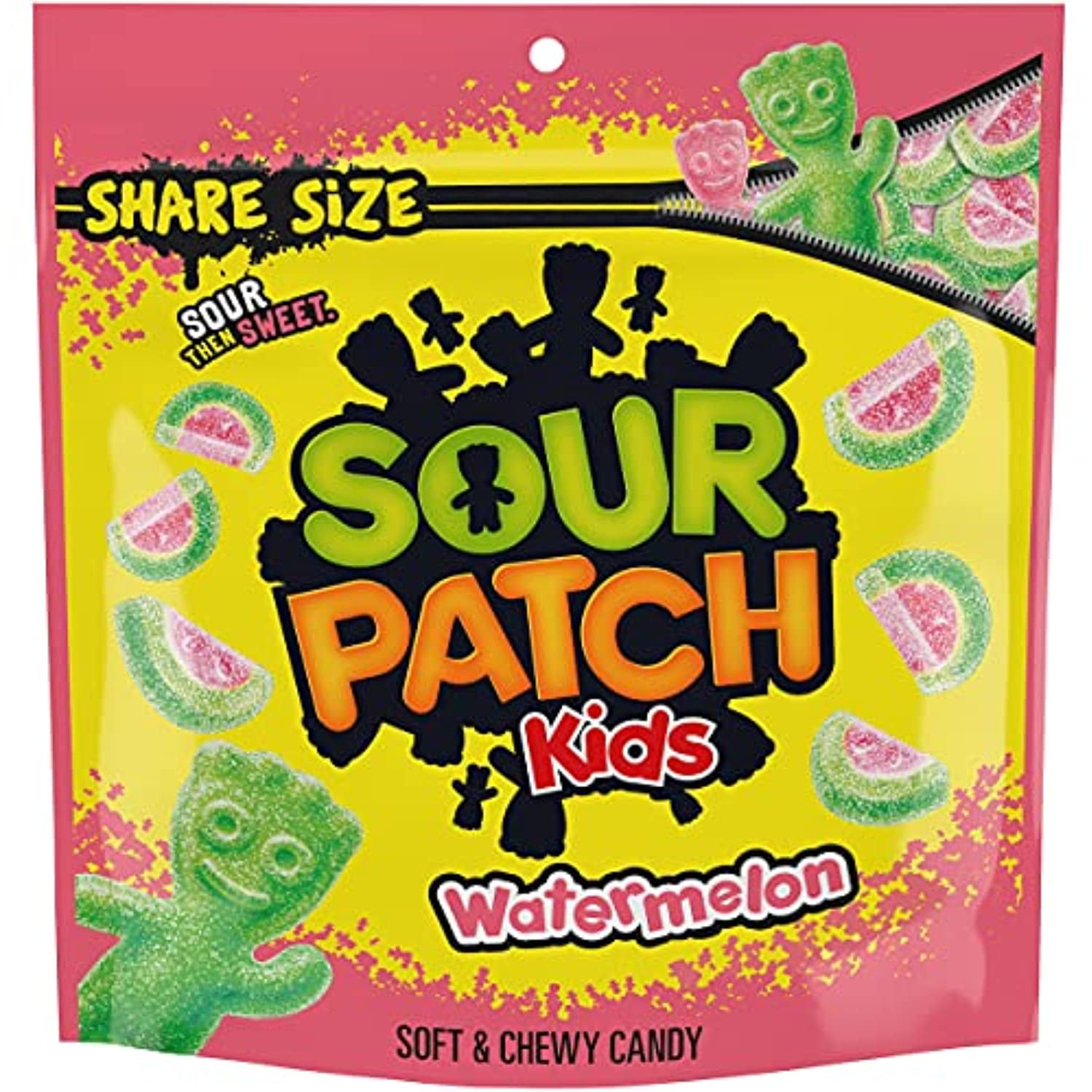 Sour Patch Kids Watermelon Soft & Chewy Candy, Share Size, 12 Oz