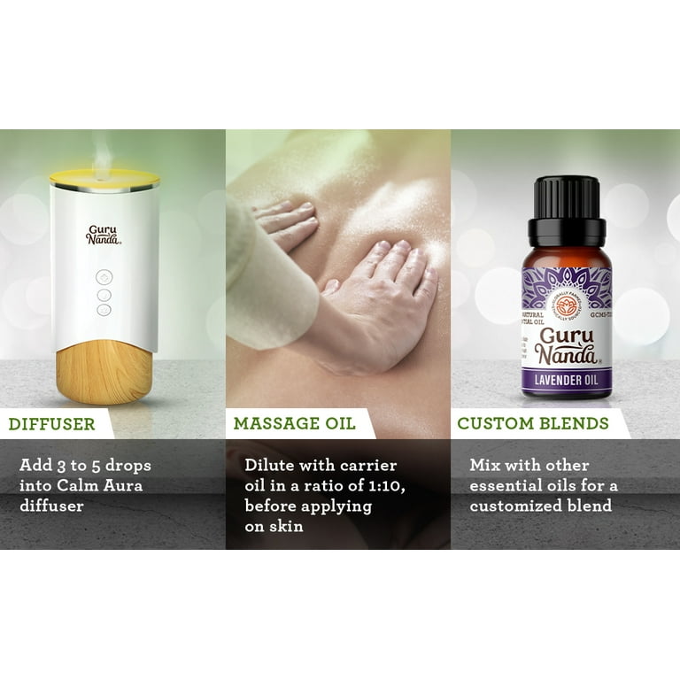 GURU NANDA Tea Tree Essential Oil 0.5 oz Pure Steam Distilled for