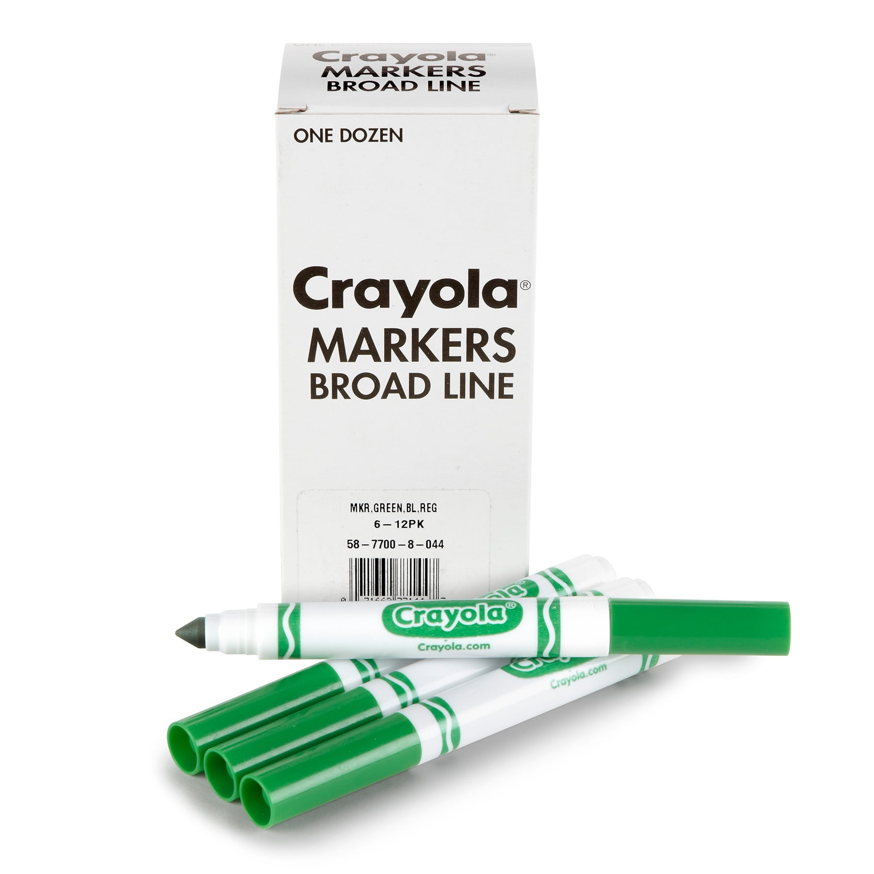 Crayola Bulk Markers, Conical Tip, Green, 12 Per Pack, 3 Packs