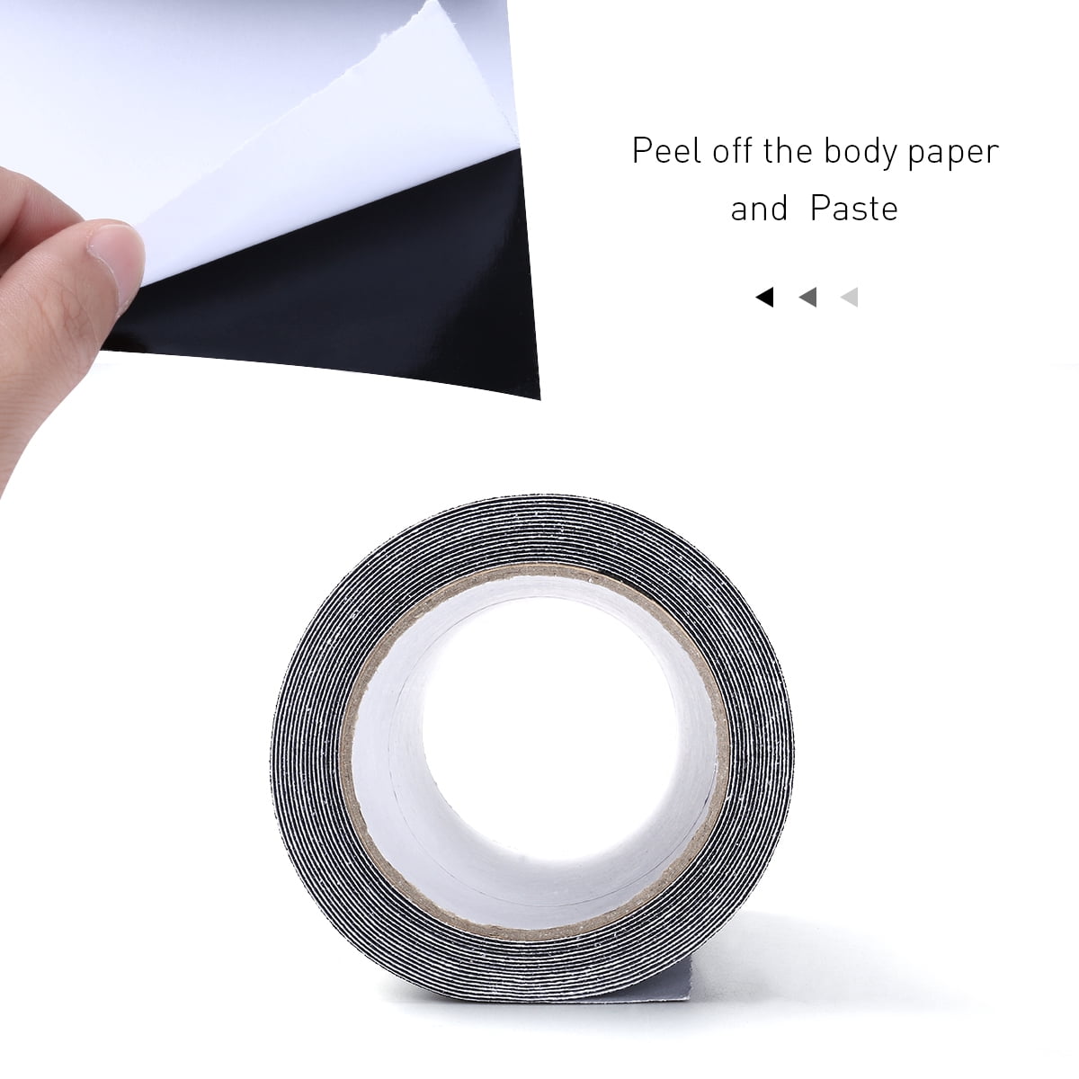 YSNOOWE Stair Decking Tape Black PVC Anti Floor Tape for Steps and Ramps