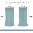 thumbnail image 6 of Blue Gold Marble Texture Blackout Curtains, Luxurious Gilt Geometric Stripes Thermal Insulated Drapes, 3D Printed Noise Reducing Grommet Drapes for Office Living Room 53"W x 96"L (Pack of 2), 6 of 6