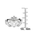 thumbnail image 4 of ELYA Jewelry Women's Cross Center Celtic Knot Band Claddagh Ring, 4 of 4