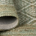 thumbnail image 4 of TOWN & COUNTRY TERRA Nalani Textured Diamond Hand-Knotted Flatwoven 100% Natural Jute Area Rug, Olive Green, 8'x10', 4 of 10
