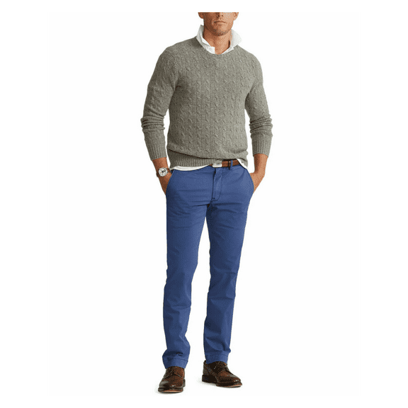 Polo Ralph Lauren Men's Classic-Fit Bedford Stretch Chino Pants, Blue,30X30