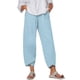 thumbnail image 1 of Pantalones casuales sueltos y sencillos de color sólido de talla grande para mujer Estilo de ajuste holgado, 1 of 6