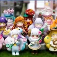 thumbnail image 2 of Figuras de acción de la serie de princesas y niñas con flores del zodiaco, lindas muñecas Kawaii, adornos de mesa, regalos de cumpleaños y vacaciones, juguetes encantadores, 2 of 5