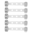 thumbnail image 1 of Cerraduras de seguridad para bebés con doble cierre, ajustables, adhesivas y resistentes, para cajones y puertas, color gris., 1 of 14
