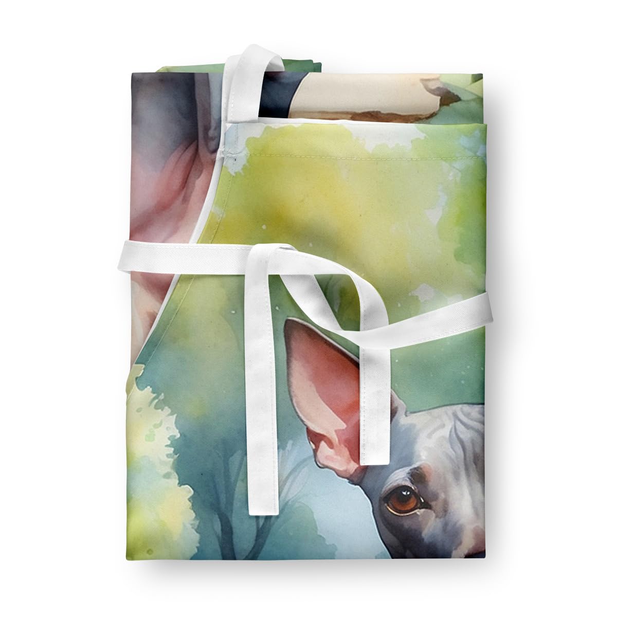 American Hairless Terrier Spring Garden Apron 27 in x 30 in