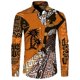 thumbnail image 3 of Camisas de manga larga con botones y estampado 3D de estilo étnico africano para hombres y mujeres, camisetas Dashiki folclóricas personalizadas, ropa vintage para parejas, 3 of 5