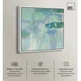 thumbnail image 2 of Lilly Pad Abstract I Canvas Coastal Farmhouse Wall Art by Art Remedy, White Frame, 40" x 40", 2 of 7