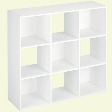 36 in. W x 36 in. H White Stackable 9-Cube Organizer