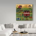 thumbnail image 3 of Trademark Fine Art 'Red Barn Quilters 1' Canvas Art by Cheryl Bartley, 3 of 3