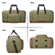 thumbnail image 3 of Litvyak Duffle Bag for Travel, Carry on Bag Travel Bags for Men Canvas Travel Duffel Bags Overnight Weekend Gym Bag Carry On Luggage Bags Army Green, 3 of 7