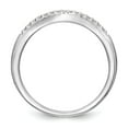 thumbnail image 2 of 14K White Gold Ring Band Wedding Diamond, Lab Grown Round, Size 6, 2 of 8