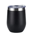 thumbnail image 3 of Inteprter Vaso aislado al vacío de acero inoxidable de 12 oz, taza de viaje para coche de doble pared, taza de café y agua para bebidas heladas Type5 NO5, 3 of 6