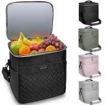 Stillithou Insulated Cooler Bag for Men Women, 45 Cans Large Capacity Waterproof Coolers, Soft Portable Cooler Box for Beach Travel Camping Picnic Work, Black