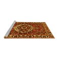 thumbnail image 2 of Ahgly Company Machine Washable Indoor Round Persian Yellow Traditional Area Rugs, 7' Round, 2 of 4