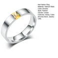 thumbnail image 7 of Mightlink Unisex Ring Bright Luster Adjustable Open Design Glossy All Match Decoration Gifts Cubic Zirconia Women Men Wedding Engagement Ring for Banquet, 7 of 7
