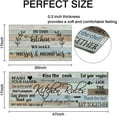 thumbnail image 3 of Farmhouse Kitchen Rug Sets of 2 Piece Non Slip Kitchen Rugs and Mats Washable Kitchen Mats for Kitchen Floor Mat Carpet Runner Rugs for Hallway Laundry Decor 17\u201dx30\u201c+17'''' X 47'''', 3 of 6