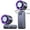 Grey Purple, variant on Handheld Portable Turbo Fan with Ice Cooler, Speed (1-199) 5500mAh Rechargeable Personal Fan,[20H Cooling Time] Mini Yet Powerful [20000 RPM] Small Pocket Fans for Travel/Outdoor/Home/Office, Purple