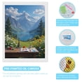 thumbnail image 3 of Diamond Art Kit for Adults, Artistic Mountain Lake Painting Scene Diamond Painting for Adults Beginners, 5D DIY Diamond Art Painting Kits, Colorful Diamond Painting Craft for Home Decor 12x16, 3 of 7