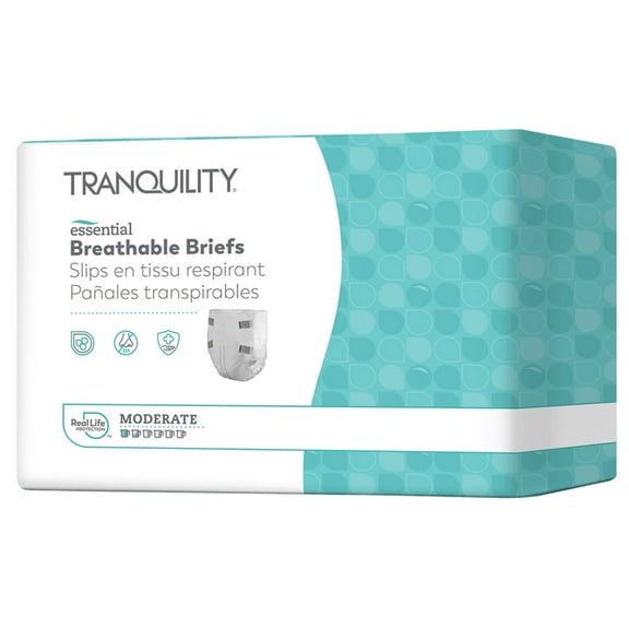 ComfortCare Incontinence Brief, Unisex, X-Large, Disposable, Incontinence Underwear, 25/BG, Moderate Absorbency (25 Count)