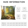 thumbnail image 5 of Chilfamy Sunny Forest Pillow Covers for Couch Sofa Indoor Outdoor - Square Pillow Case 1PC 24x24in, 5 of 5