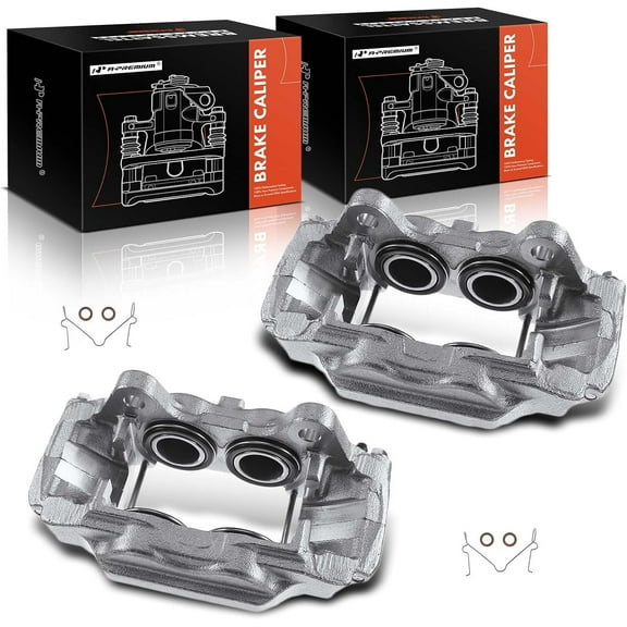 A-Premium Disc Brake Caliper Assembly Without Bracket Compatible with Hummer H3 H3T 2006-2010 Front Left and Right 2-PC