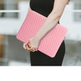 thumbnail image 5 of LLAYOO 16 Inch Laptop Sleeve Diamond Foam Shock Resistant Neoprene Padded Protective Case Fluffy Lining Zipper Cover Carrying Bag Compatible with 16" MacBook Pro Retina Touch Bar A2141(Pink), 5 of 7
