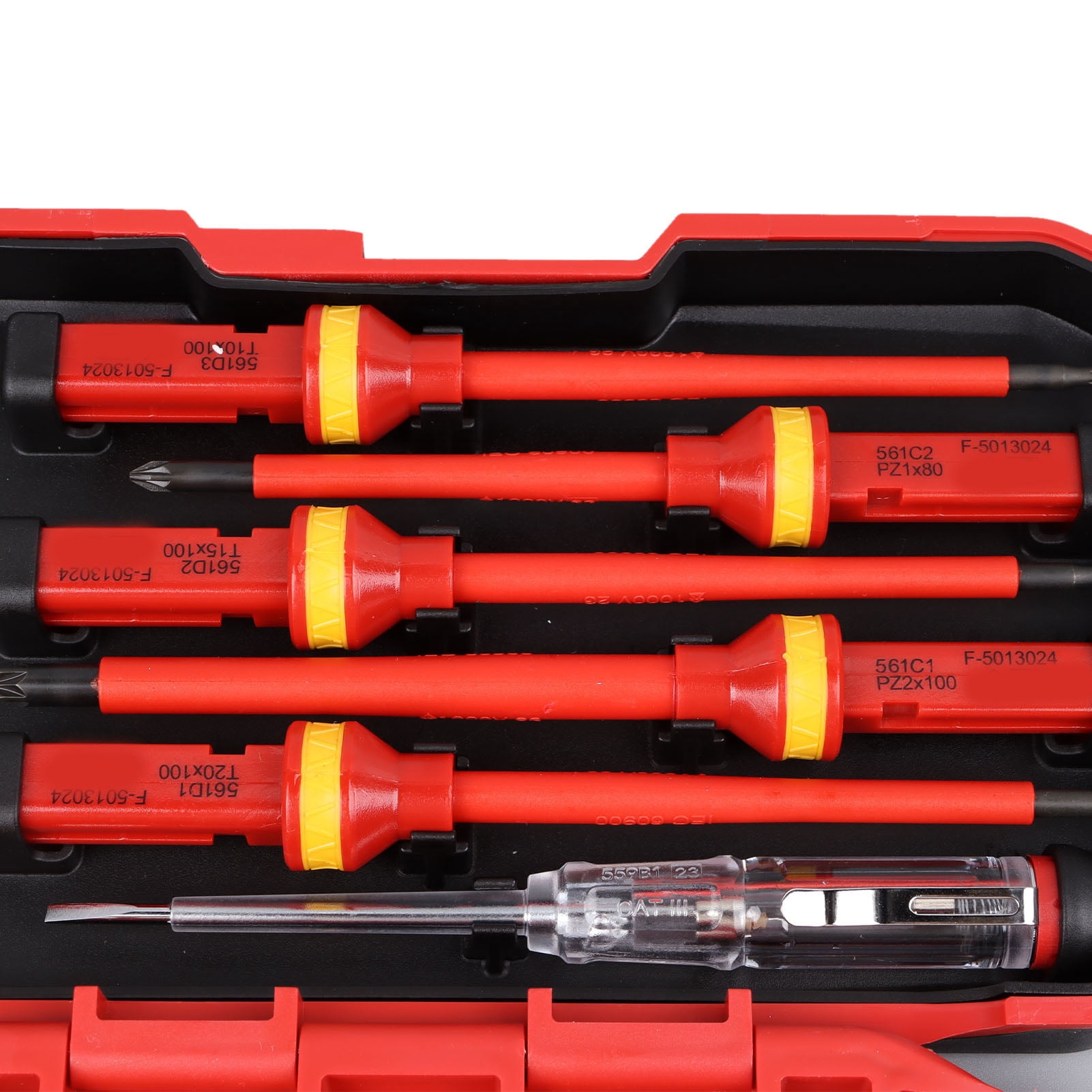 YAHHU Premium 13-Piece Insulated Electrician Screwdriver Set (VDE Certified), High Voltage 1000V Resistant Professional Hand Tools for Repairing, 8.6 inches / 22 cm