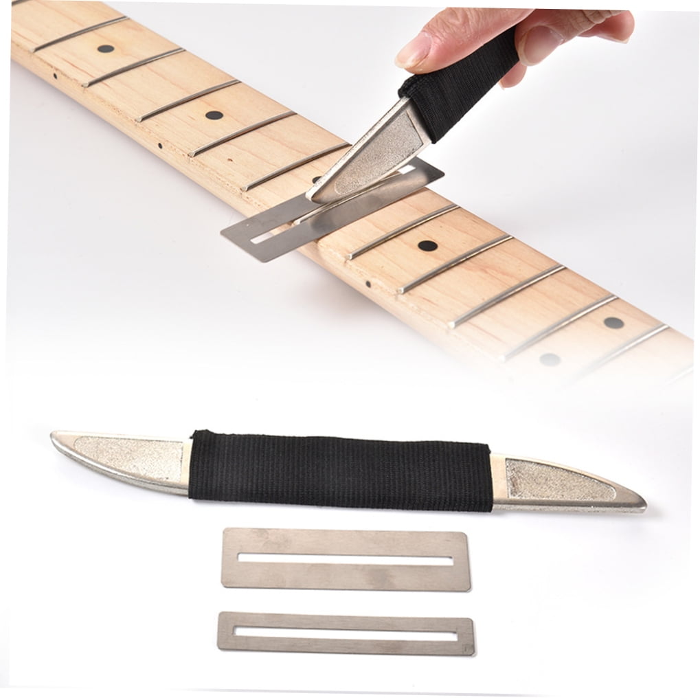BESTYASH Metal Fret File for Guitar and Bass Maintenance, Abrasive Multi-Color Cleaning Tool, Size 1 Set for String Instrument Care
