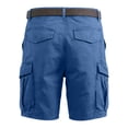 thumbnail image 4 of Fgvctg Men's Cargo Shorts Elastic Waistband Casual Summer Hiking Cargo Shorts Stretch Waistband Tactical Regular Fit Short Workout Lightweight Pant with Pockets,Dark Blue,3XL, 4 of 5
