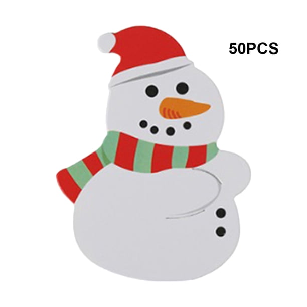 Paquete de 50 piezas de dulces para envolver regalos de Navidad reciclables para niños (muñeco de nieve) Wdftyju Para estrenar