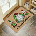 thumbnail image 3 of Nutksea Merry Christmas Doormat for Front Door Buffalo Plaid Gnome Decorative Welcome Doormat for Indoor Outdoor 17x 30 Inch, 3 of 5