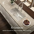 thumbnail image 4 of Eviva Aries 32" x 19" Stainless Steel Undermount Kitchen Sink, 4 of 5
