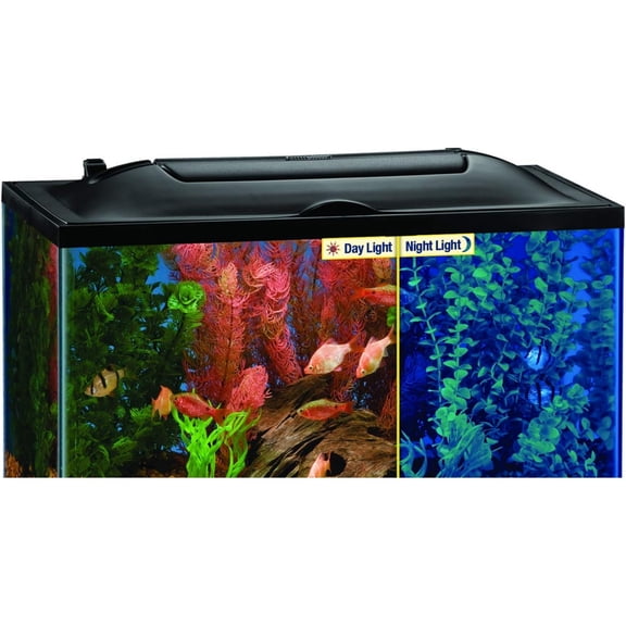 LED Light Hood For Aquariums, 20 Inches By 10 Inches, Natural Shimmering Light With Night Light Effect