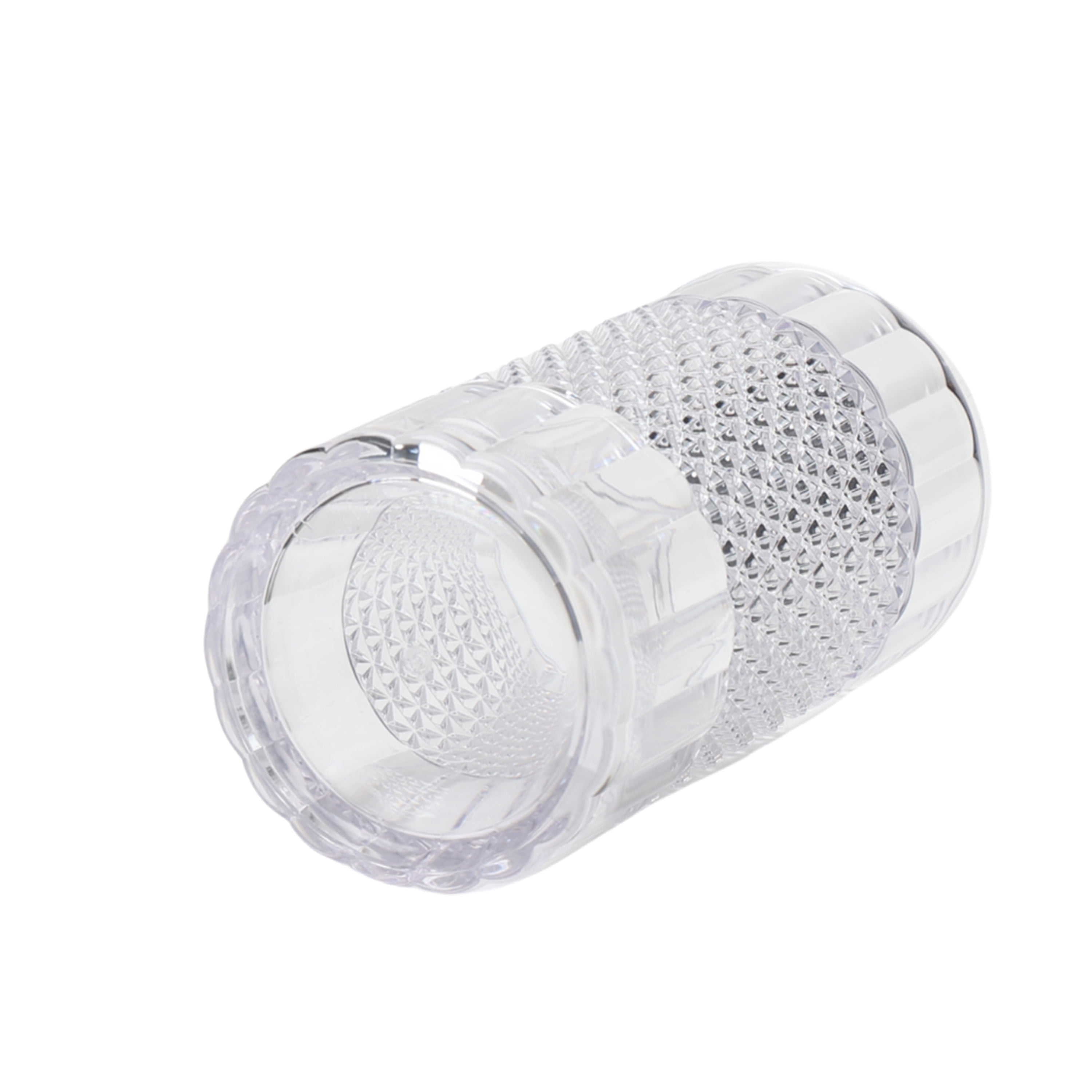 (6 pack) Mainstays 20 oz Clear Tall Acrylic Diamond Texture Tumbler