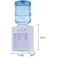 thumbnail image 2 of Top Loading Water Cooler Dispenser, Hot Cold 5 Gallon Desktop Water Machine for Home Office, White, 2 of 8