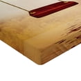 thumbnail image 2 of Ambesonne Hummingbirds Fitted Sheet, Hummingbird Peace, Full Size, Orange Burgundy, 2 of 3