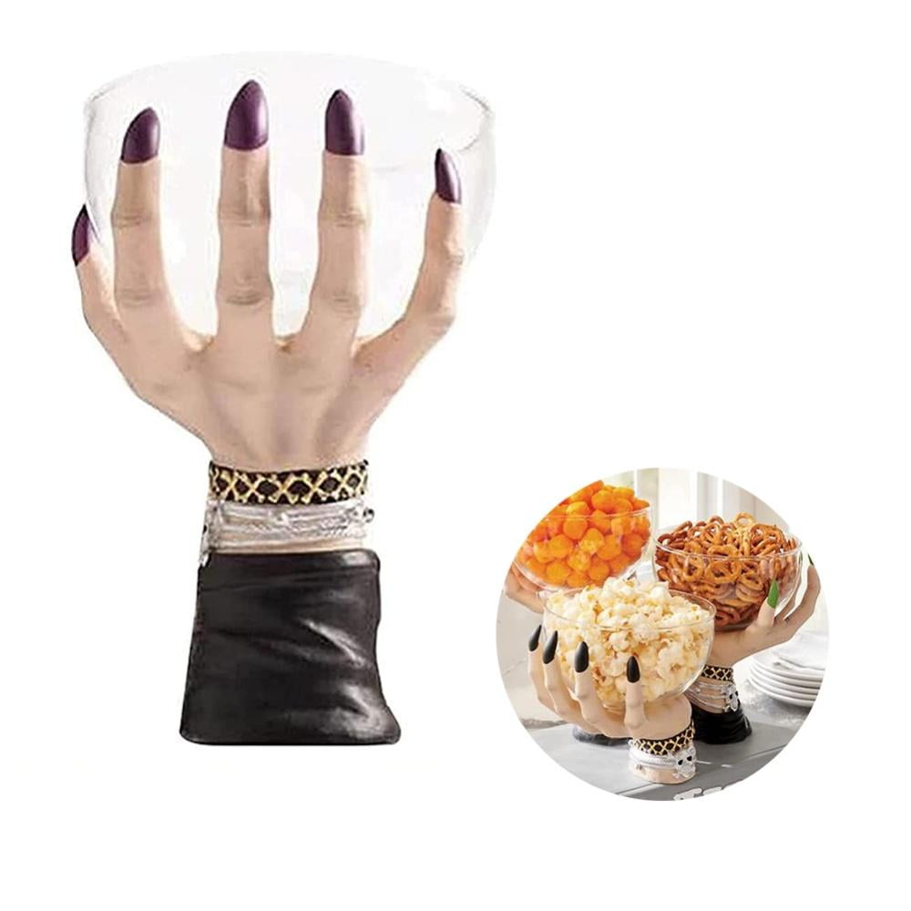 SUPERHOMUSE Halloween Witch Hands Snack Bowl Hocus Pocus Snack Bowl