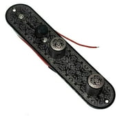 1 * Wired Control Plate, Zinc Alloy Chrome Speed Knobs + Volume + Tone Controls 3-Way Switches Knob for Telecaster