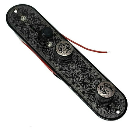 1 * Wired Control Plate, Zinc Alloy Chrome Speed Knobs + Volume + Tone Controls 3-Way Switches Knob for Telecaster