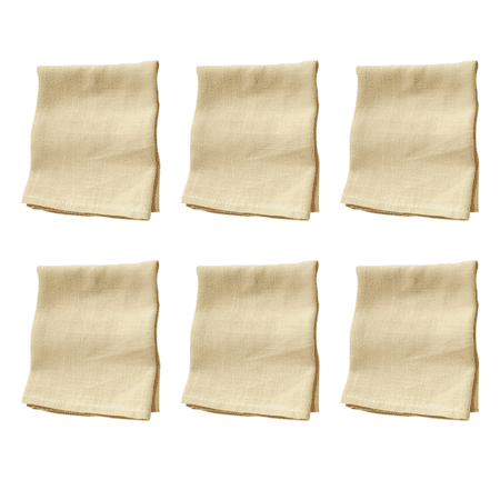 

Cotton Cloth Napkins Organic Cotton Reusable Oversized Dinner Napkins -Heavy Weight Hotel Quality Pure Cotton Fabric - Ideal for Home Use & Events Beige