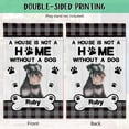 thumbnail image 6 of Custom Watercolor German Shorthaired Pointer Dog Decor Garden Flag for Outside a House Is Not a Home without a Dog Paws Buffalo Plaid Yard Flag Banner Double Side 12.5X18 Inch, 6 of 6